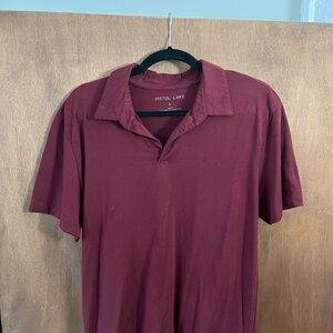 Men's Burgundy Polo Shirt